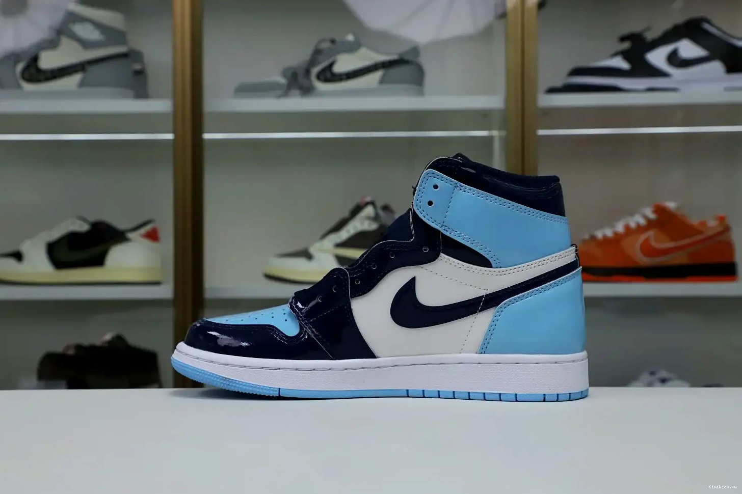 AIR HIGH 1 'BLUE WMNS Kimikick CHILL' OG RETRO JORDAN 0611